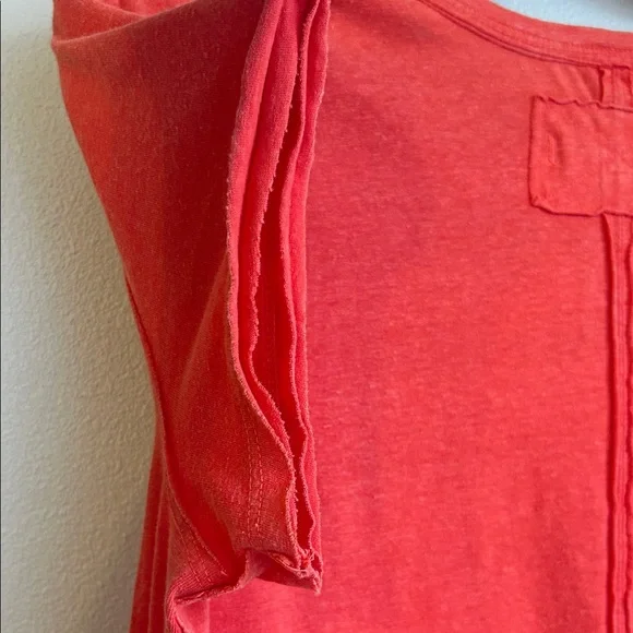 We The Free Bright Coral Short Sleeve Tee - Picture 6 of 6